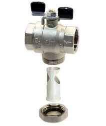 Tecnovielle Zawór kulowy z filtrem w kuli 3/4" MOTYL