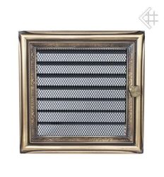 Kratka kominkowa galwanizowana rustykalna 17x17 z żaluzją