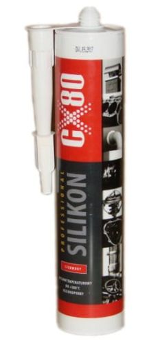 CX-80 Silikon wysokotemperaturowy czerwony 310ml