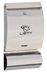 Skrzynka pocztowa na listy wypukła nierdzewna S-20NT z tubą na prase