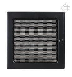 Kratka kominkowa malowana czarna 22x22 z żaluzją
