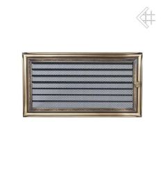Kratka kominkowa galwanizowana rustykalna 17x30 z żaluzją