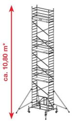 Rusztowanie jezdne składane, aluminiowe ProTec XS Krause 10.8m robocza 942180