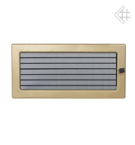 Kratka kominkowa galwanizowana złoto galwaniczne 17x37 z żaluzją
