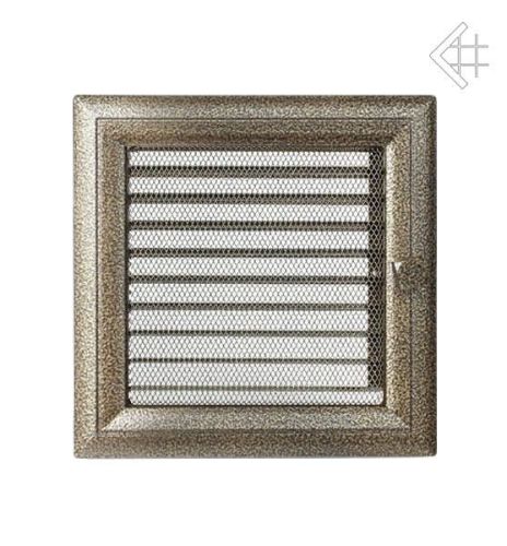 Kratka kominkowa malowana OSKAR czarno-złota 22x22 z żaluzją