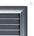 Kratka kominkowa Air System malowana OSKAR grafitowa 17x49