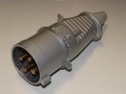 SIŁA Wtyka metalowa 32A 4 bolce płaskie