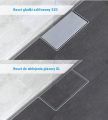SpiroFlex Odwodnienie szczelinowe AquaSTEEL LS z rusztem do wklejenia glazury GL z mankietem hydroizolacyjnym 70cm