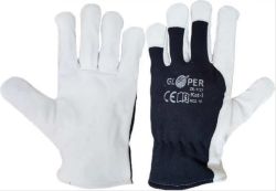 Rękawice robocze ocieplane lico jasne GLOPER ZEO-1121