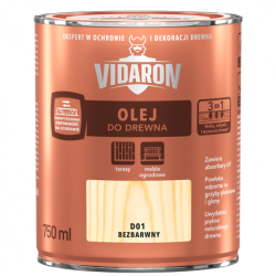 Vidaron - Olej do drewna,  mebli i tarasów 0.75l