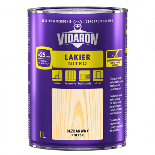 Vidaron – Lakier NITRO do drewna połysk 0.2l