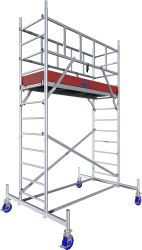 Rusztowanie jezdne, aluminiowe ProTec Krause 4.30m robocza 940094