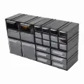 Szafka plastikowa z szufladkami, organizer modułowy PX 4 sztuki Profix 35804