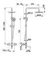 KFA MOZA CHROM deszczownia z baterią termostatyczną 5736-910-00