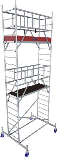 Rusztowanie jezdne, aluminiowe ProTec Krause 6.30m robocza 940131