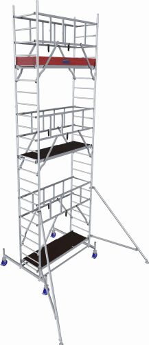 Rusztowanie jezdne, aluminiowe ProTec Krause 7.30m robocza 940148