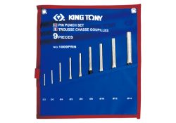 KING TONY 1009PRN ZESTAW WYBIJAKÓW IGŁOWYCH 9 CZ. 2 - 14MM, ETUI