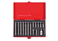 KING TONY 1015PQ ZESTAW BITÓW 10MM TORX T20 - T55, 15 CZĘŚCI