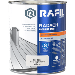Radach biały sygnałowy RAL9003 półmat 0,75L