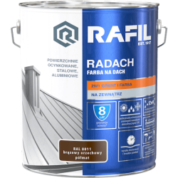 Radach brązowy orzechowy RAL 8011 półmat 10L