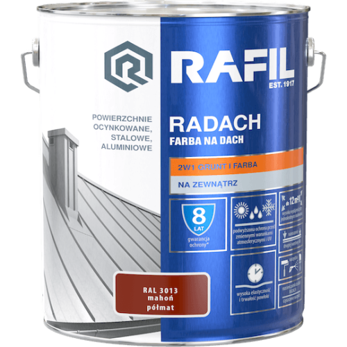 Radach mahoń RAL 3013 półmat 10L