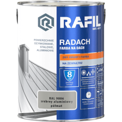 Radach srebrny aluminiowy RAL 9006 półmat 5L