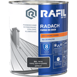 Radach szary antracytowy RAL7016 półmat 0,75L