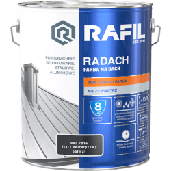 Radach szary antracytowy RAL7016 półmat 10L