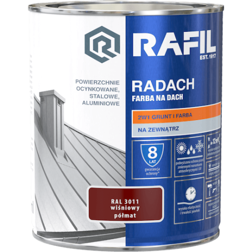 Radach wiśniowy RAL 3011 półmat 0,75L