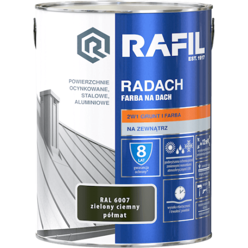 Radach zielony ciemny RAL 6007 półmat 5L
