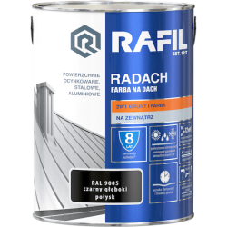Radach czarny głęboki RAL 9005 połysk 5L