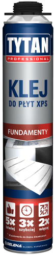 Klej piana do płyt XPS Tytan 750 ml pistoletowa