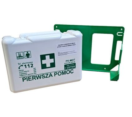 Apteczka zakładowa z wieszakiem montowanym na ścianę BD DIN NEW