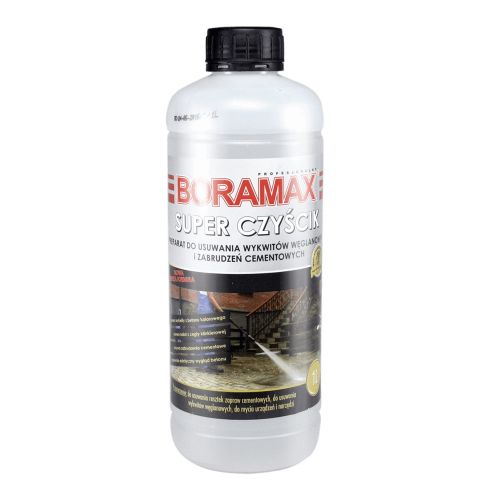 Super czyścik, Preparat do usuwania wykwitów węglanowych i zabrudzeń cementowych 1l Boramax