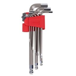 Klucze imbusowe z kulką komplet 9 sztuk 1,5-10mm S2 Proline 48330
