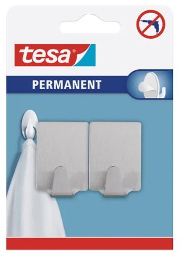 tesa® Haczyki prostokątne, stalowe Permanent