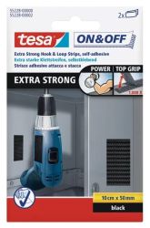 tesa® Rzep w paskach super mocny On & Off 10cm x 50mm