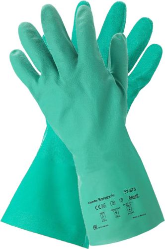 Rękawice nitrylowe chemoodporne Alphatec Sol-Vex