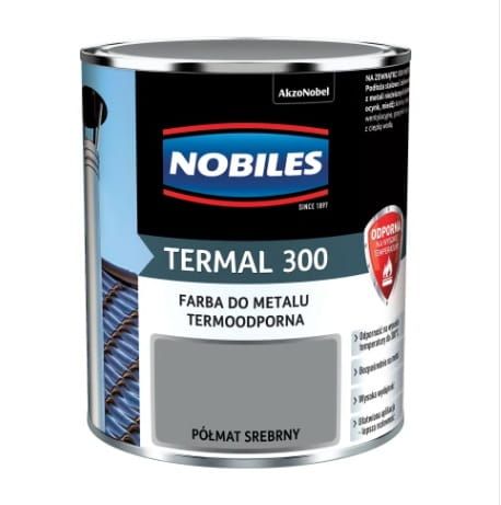 Nobiles Farba silikonowa termoodporna 0.7l TERMAL 300 SREBRNA
