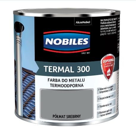Nobiles Farba silikonowa termoodporna 0.2l TERMAL 300 SREBRNA
