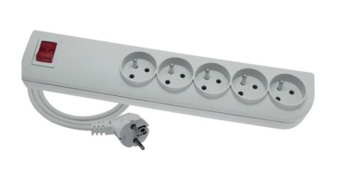 Przedłużacz z filtrem przeciwprzepięciowym 5gn+z 1,5m PSF3-501 ELGOTECH