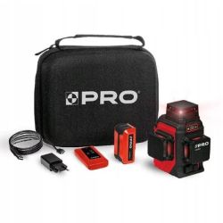 Laser wieloliniowy AQ3DR (czerwona wiązka) PRO zestaw