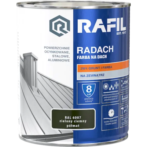 Radach zielony mchowy RAL 6005 półmat 5L