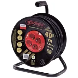 Przedłużacz bębnowy 40m 4G ELGOTECH 3x1,5 guma