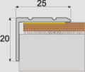 A36 Kątownik samoprzylepny okleinowany 0,9m