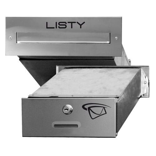 Skrzynka na listy nierdzewna do muru SM-1