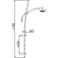 Pallas natrysk przesuwny 841-330-00