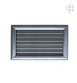 Kratka kominkowa Air System malowana OSKAR grafitowa 17x30