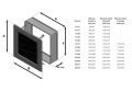 Kratka kominkowa galwanizowana złoto galwaniczne 11x32