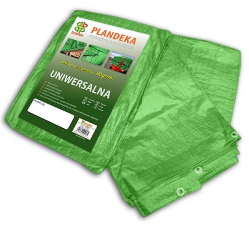 Plandeka wzmacniana 6 x 8 m Zielona 90g